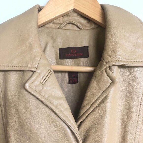 Vintage Danier tan leather jacket - Picture 4 of 4